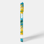 Geschilderde zonnebloem met monogram Case-Mate iPhone case (Achterkant / Rechts)