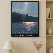 Geschilderde Zonsondergang: Kajakken bij Newfound  Poster