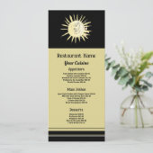 Geschilderde zonsopgang, Restaurant Slimline Menu (Staand voorkant)