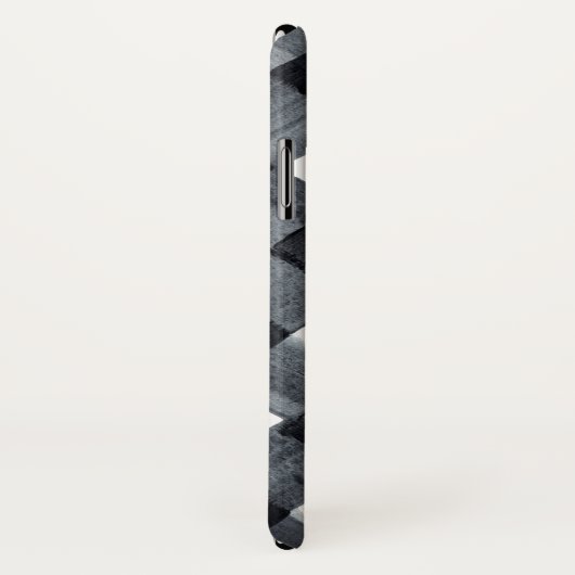 Geschilderde zwarte en witte buffelplaat en naam Case-Mate iPhone case (Achterkant / rechts)