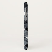 Geschilderde zwarte en witte buffelplaat en naam Case-Mate iPhone case (Achterkant/links)