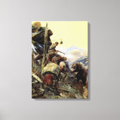 Geschillenprocedure door Charles M. Russell Canvas Afdruk (Voorkant)