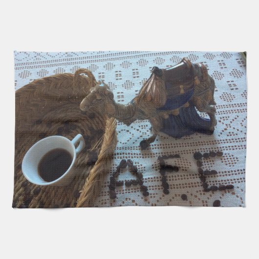 Geschirrtuch Kaffee Liebhaber Coffee Lovers Bistro Theedoek (Horizontaal)