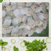 Geschirrtuch kleine weisse Wildblüten Theedoek (Gevouwen)