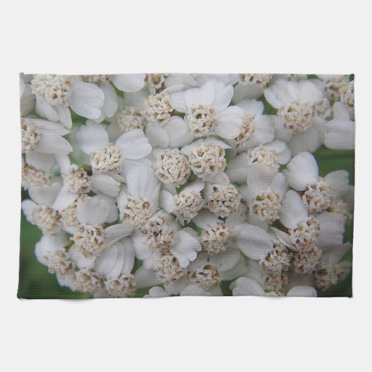 Geschirrtuch kleine weisse Wildblüten Theedoek (Horizontaal)