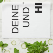 Geschirrtuch komplett selbst gestalten theedoek (Gevouwen)