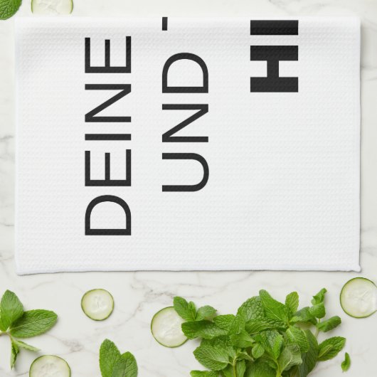 Geschirrtuch komplett selbst gestalten theedoek (Gevouwen)