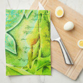 Geschirrtuch mit fantastischem Fisch Theedoek (Quarter Fold)