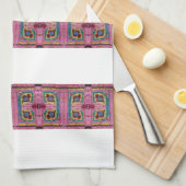 Geschirrtuch mit Omas Besticken Theedoek (Quarter Fold)