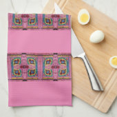 Geschirrtuch mit Omas Besticken Theedoek (Quarter Fold)