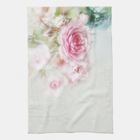 Geschirrtuch "shabby rose" theedoek (Verticaal)