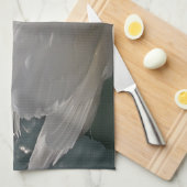 Geschirrtuch stolzer Schwan mit Lichtsternchen Theedoek (Quarter Fold)