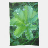 Geschirrtuch Wassertropfen auf Blatt Theedoek (Verticaal)