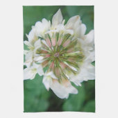 Geschirrtuch weiss-rosa Kleeblume Theedoek (Verticaal)