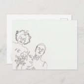 geschlossene Augen Briefkaart (Voorkant / Achterkant)