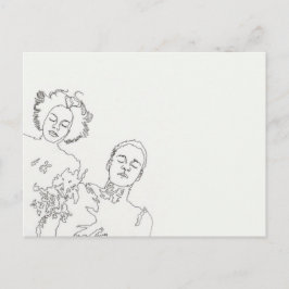 geschlossene Augen Briefkaart