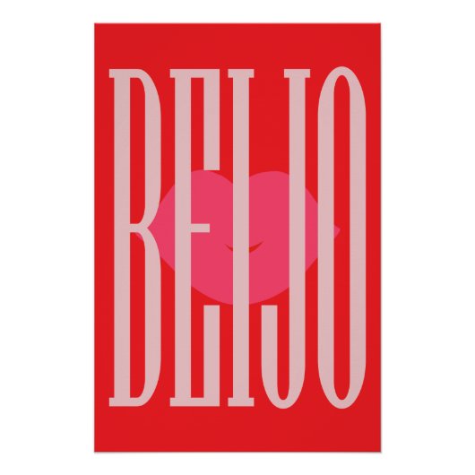 Geschmackvolles Poster; Beijo = Kuss Perfect Poster (Voorkant)