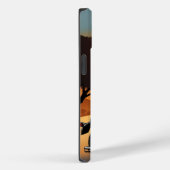 Geschminkte Schedelrijder Rijdt Door de Stad Case-Mate iPhone Case (Achterkant / Rechts)