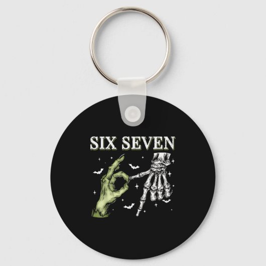 Geschokt Door 67 – Grappige Skelet Handen Hallowee Sleutelhanger (Voorkant)