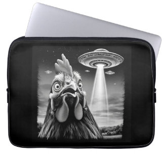 Geschokte Haan Getuigen UFO Ontvoering – Retro SC Laptop Sleeve