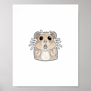 Geschokte Hamster Poster