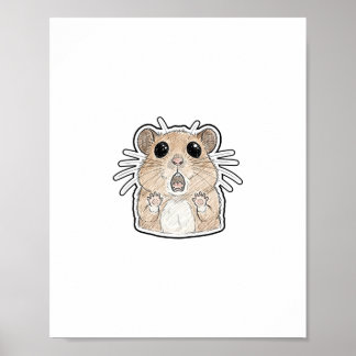 Geschokte Hamster Poster