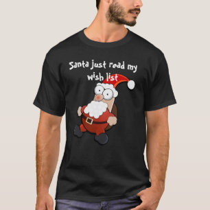 Geschokte Kerstman Kerstmis T-shirt