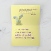 Geschokte Pasen konijntje-past aan Feestdagen Kaart (Binnen)