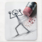 Geschokte Stickfigureman met Gum Muismat (Voorkant)
