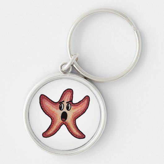 geschokte zeester sleutelhanger (Voorkant)