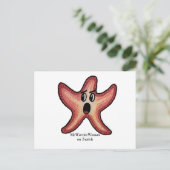 Geschokte zeesterren, MeWarriorVrouw op Twitch Briefkaart (Staand voorkant)