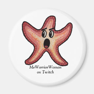 Geschokte zeesterren, MeWarriorVrouw op Twitch Magneet