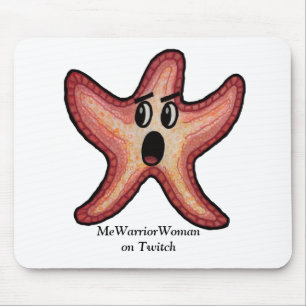 Geschokte zeesterren, MeWarriorVrouw op Twitch Muismat