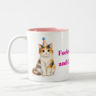 Geschonken door koffie calico kat huisdier tweekleurige koffiemok