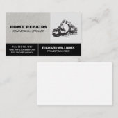 geschoold arbeider | bedrijfsvoertuig voor de bouw visitekaartje (Voorkant / Achterkant)