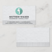 geschoold arbeidster | Loodgieterswerk Visitekaartje (Voorkant / Achterkant)