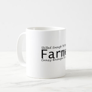 Geschoold genoeg om een boer gek genoeg te worden koffiemok