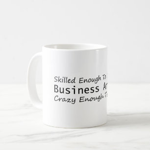 Geschoold genoeg om een business analist gek te wo koffiemok