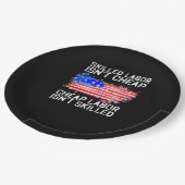 Geschoolde arbeid is geen goedkope Amerikaanse vla Papieren Bordje (Gekanteld)