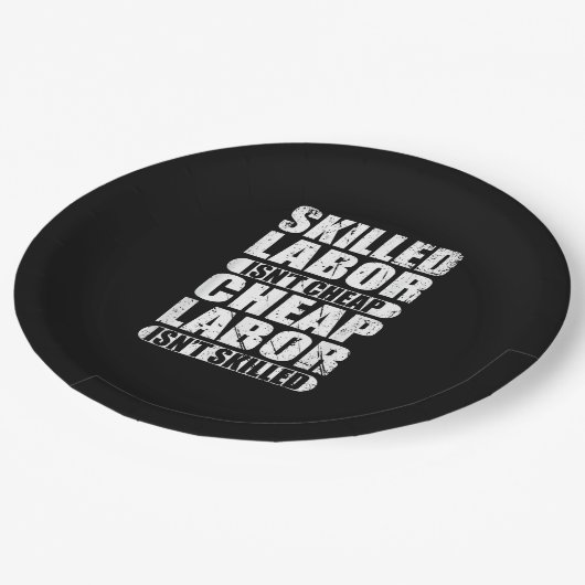 Geschoolde arbeid is geen goedkope arbeid is geen papieren bordje (Gekanteld)