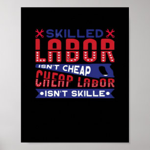 Geschoolde arbeid is geen goedkope arbeid is geen poster