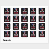 Geschoolde arbeid is geen goedkope arbeidsdag vierkante sticker (Vel)