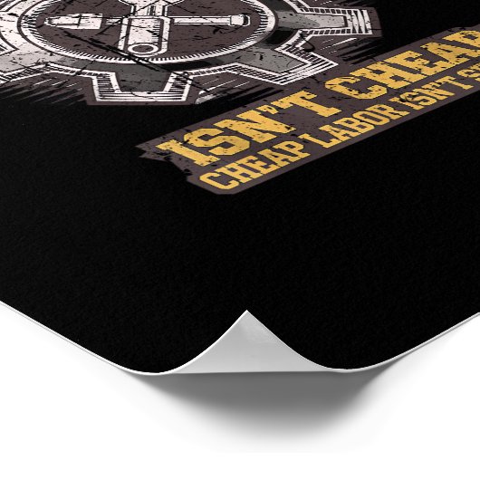 Geschoolde arbeid is niet goedkoop - Labor Day Cla Poster (Hoek)