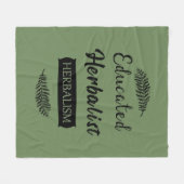 Geschoolde kruidenkenner fleece deken (Voorkant (Horizontaal))