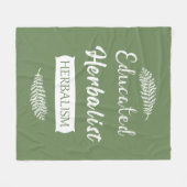 Geschoolde kruidenkenner fleece deken (Voorkant (Horizontaal))