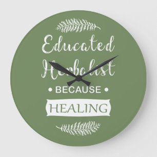 Geschoolde kruidenkenner grote klok