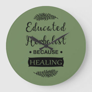 Geschoolde kruidenkenner grote klok