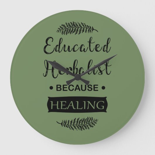 Geschoolde kruidenkenner grote klok (Voorkant)