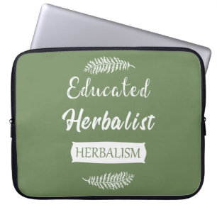 Geschoolde kruidenkenner laptop sleeve