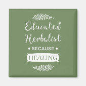 Geschoolde kruidenkenner magneet (Voorkant)